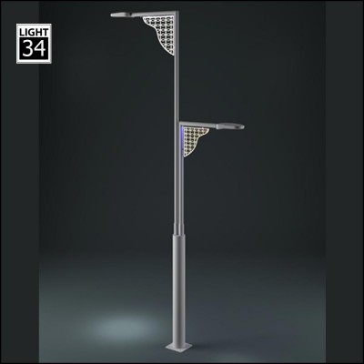 Turkish Supplier Lighting Pole  2 x 60W Led Street Lighting IP66 Road Lighting