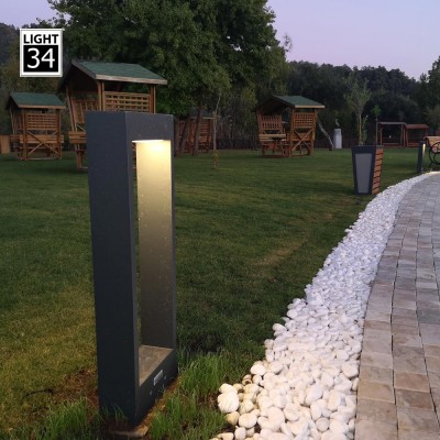 Modern Rectangular Lawn Light Landscape Bollard Light Led Garden Light