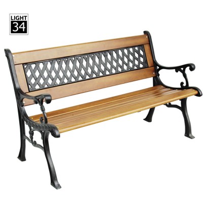 Metal Frame Patio Furniture Garden Bench Urban Decorative Park Bench