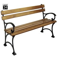 Urban Park  Metal Bench Legs Outdoor Patio Furniture Wooden Bench