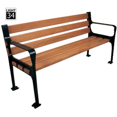 Aluminum Frame Bench Garden Furniture Park Avenue Urban Patio Bench