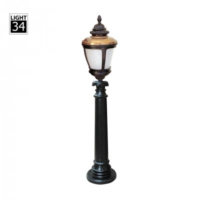 Outdoor Lighting Garden Copper Plating Bollard Aluminum Cast Yard Park Garden Decor